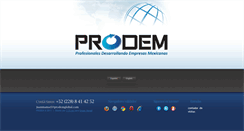 Desktop Screenshot of prodemglobal.com